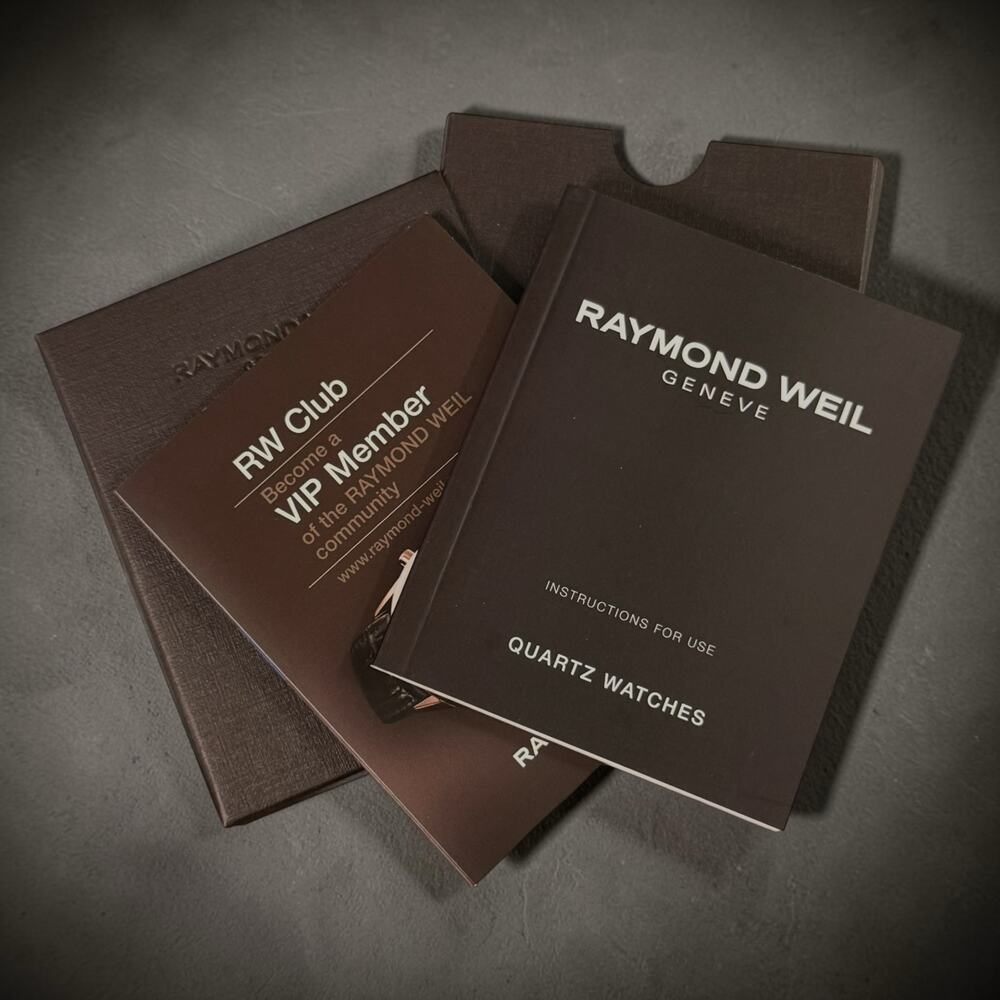 Original Raymond Weil Quartz Watch Instruction Manual with VIP Card and Box